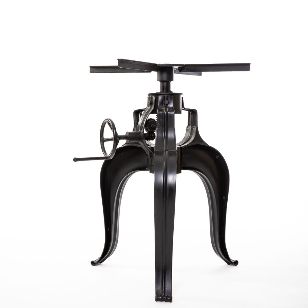 Stunning industrial cast iron crank-up coffee tabl